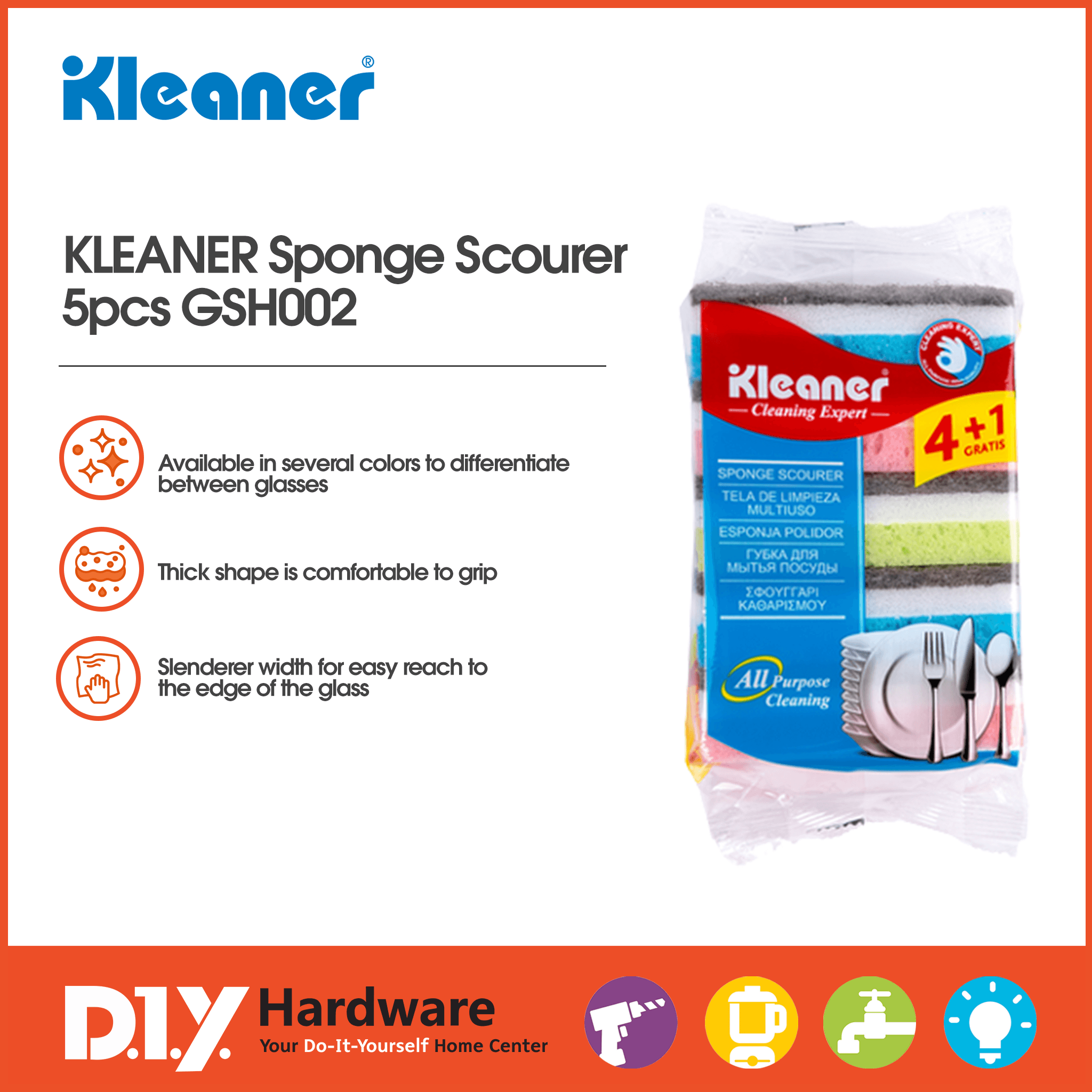 Buy KLEANER by DIY Hardware Toilet Brush GSD005 Online - DIY Hardware