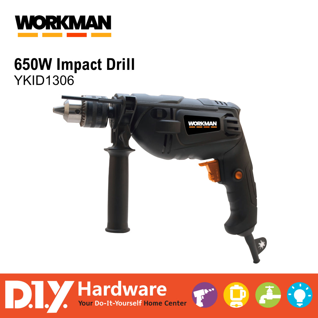 WORKMAN By DIY Hardware 650W Impact Drill YKID1306 workman-by-diy-hardware-650w-impact-drill-ykid1306