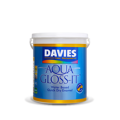 Buy Davies Aqua Gloss IT Paint White 1 Liter Online DIY Hardware