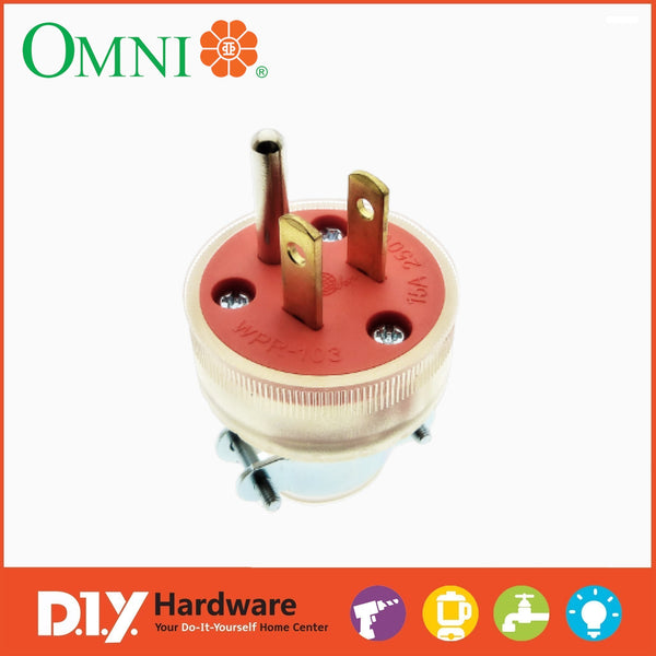 Omni Parallel Ground Rubber Plug Transparent WPR-103