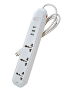 Omni Travel Extension Cord 3 Gang With 3X Usb Outlet USB-303