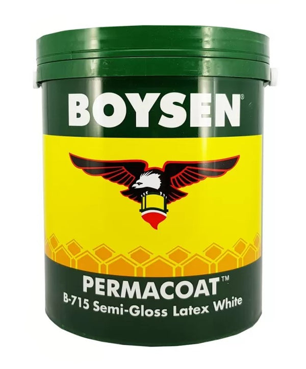 Boysen Paint 1 Liter White Semi Gloss Latex B-715