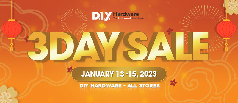 Spend and Win Big at DIY Hardware’s 3Day Sale Raffle Promo!