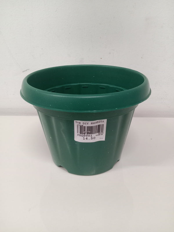 FLOWER POT GREEN 14x10 5 1001GR 24