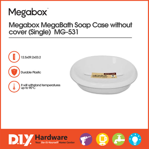 Megabox Soap Case Single White Mg531
