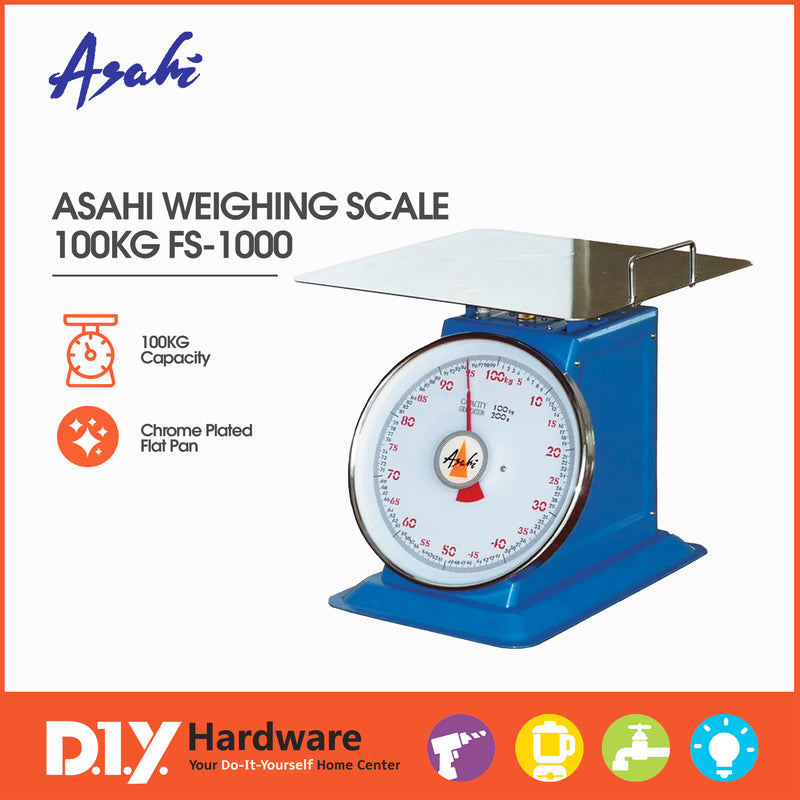 Asahi by DIY Hardware Weighing Scale 100Kg Fs 1000