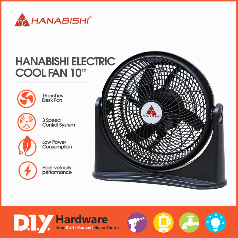 Hanabishi by DIY Hardware Electric Cool Fan 10Blk