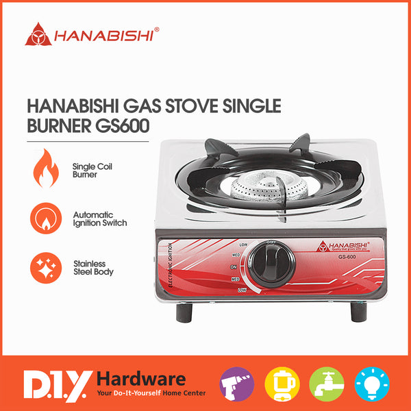 Hanabishi by DIY Hardware Gas Stove Single Burner Gs600