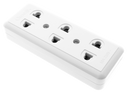 OMNI by DIY Hardware SURFACE 3 GANG OUTLET WSO003