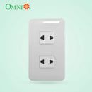 OMNI by DIY Hardware FLASH TYPE 2PCS UNIVERSAL OUTLET P2EU