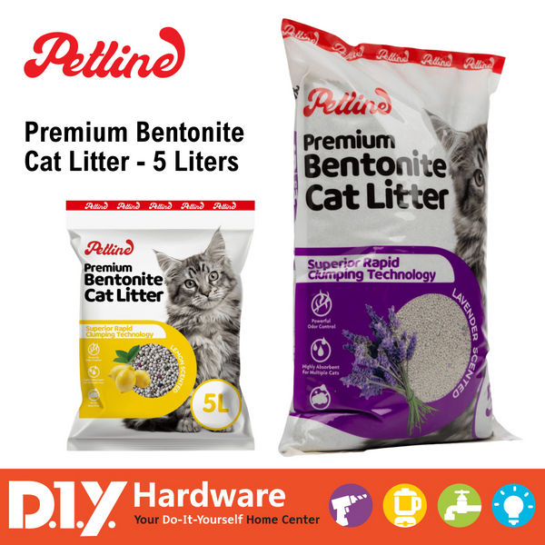 PETLINE by DIY Hardware Premium Bentonite Cat Litter 5L