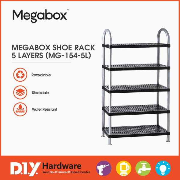 Megabox Shoe Rack 5 Layers (Mg-154-5L) Shoe Rack Organizer