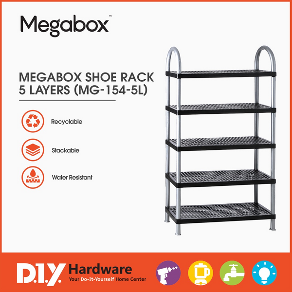 Buy Megabox Shoe Rack 5 Layers Mg 154 5L Shoe Rack Organizer Online DIY Hardware