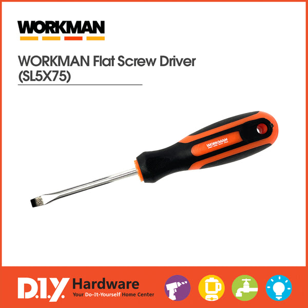 WORKMAN Flat Screw Driver (SL5X75)