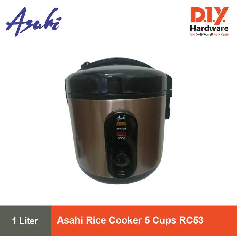 Asahi by DIY Hardware Rice Cooker 1.0L 5 Cups RC53