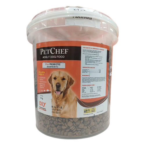 Pet Chef Dog Food Pail Bucket 5Kg