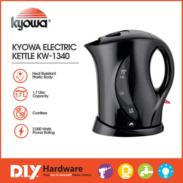 KYOWA by DIY Hardware Electric Kettle 1.7 Liters Kw-1340