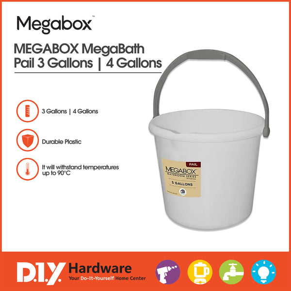 Megabox Pail 3 Gallon White Mg-507
