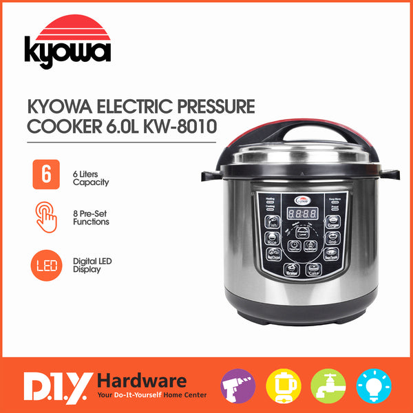 KYOWA by DIY Hardware Electric Pressure Cooker 6.0 Liters Kw-8010