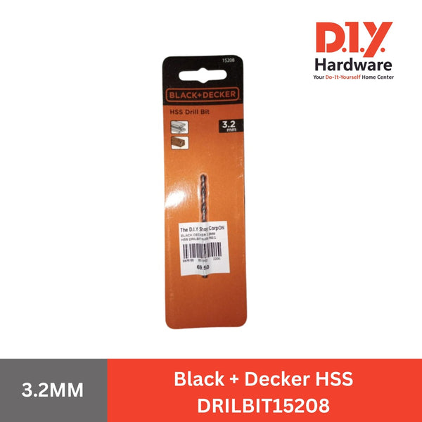 Black + Decker 3.2MM HSS DRILBIT15208
