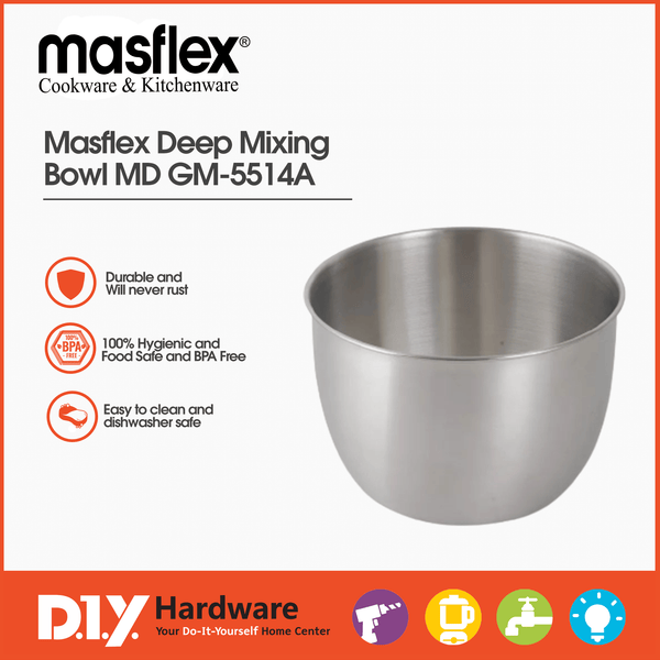 Masflex Deep Mixing Bowl GM-5514A - DIYH ONLINE EXCLUSIVE