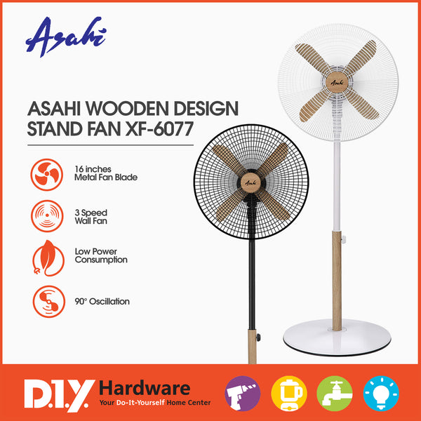 Asahi by DIY Hardware Wooden Design Stand Fan 16" XF-60