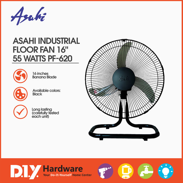 Asahi by DIY Hardware Industrial Electric Floor Fan 16" Pf-620