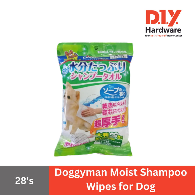 Doggyman Moist Shampoo Wipes for Dog 28 pcs