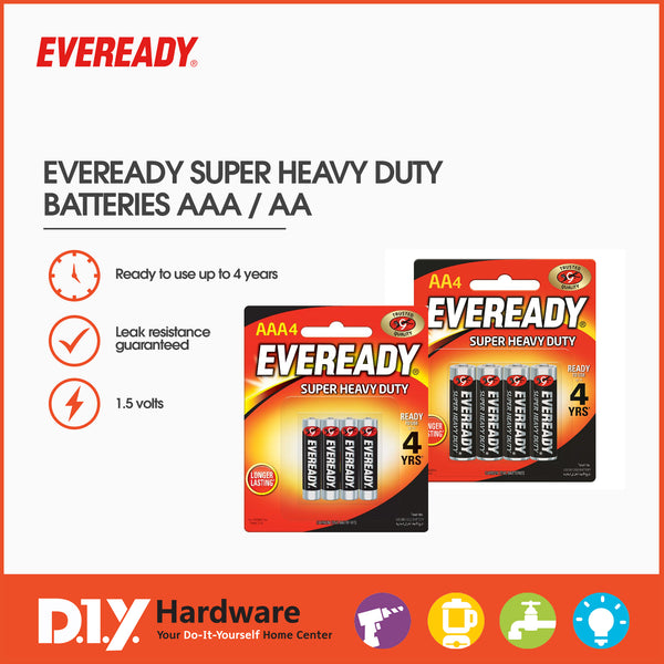 Eveready Battery Super Heavy Duty Black 4Aa - 1215Bp4