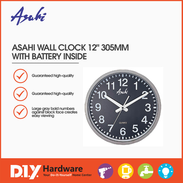 Asahi by DIY Hardware Wall Clock AD007027