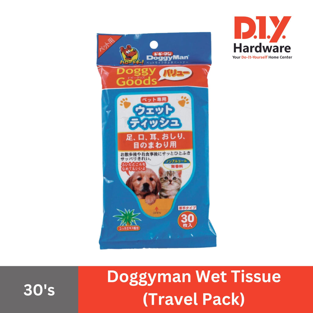 Buy Doggyman Wet Tissue 30's (Travel Pack) Online DIY Hardware