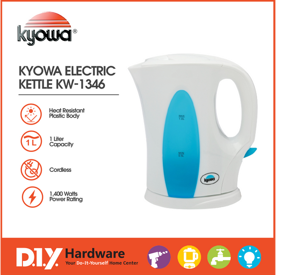 KYOWA by DIY Hardware Electric Kettle 1.0 Liters Kw-1346