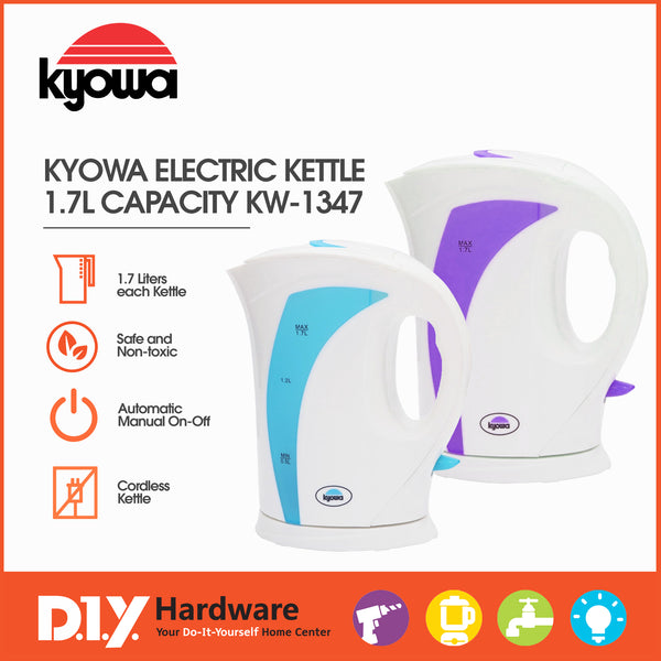 KYOWA by DIY Hardware Electric Kettle 1.7 Liters Kw-1347
