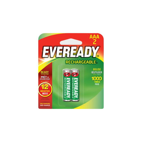 Eveready Rechargeable Battery Aaa Re12Bp2