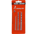 Black+Decker 3 pcs Masonry Drill BITA8033