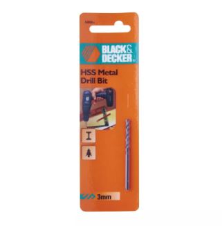 Black+Decker 3mm HSS Drill BITA8066