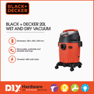 Black+Decker 20 Liters Wet and Dry Vacuum BDWD20-B1 DIYH OLINE EXCLUSIVE