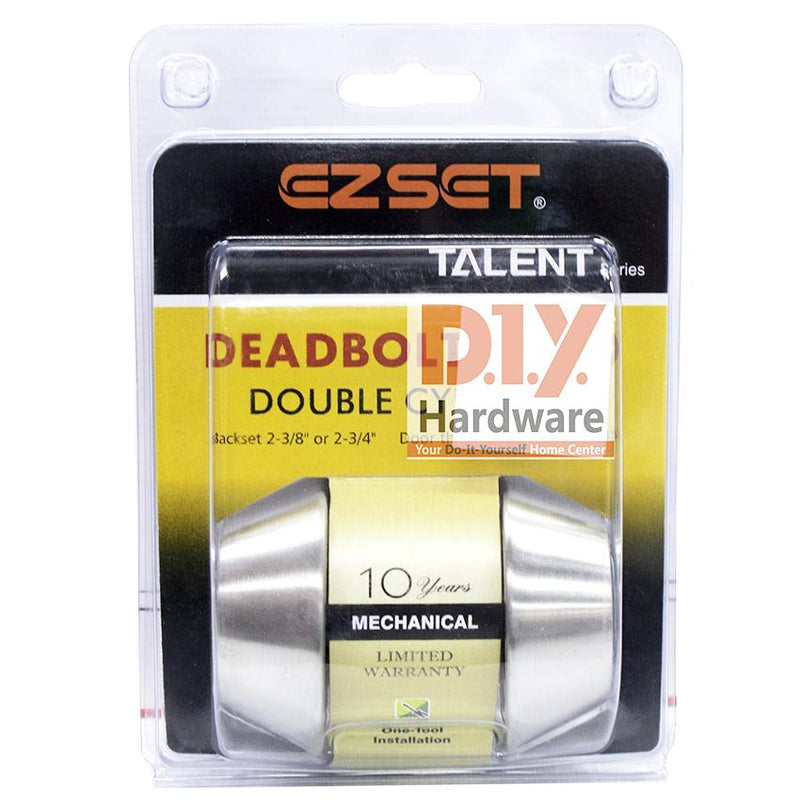 Ezset Talent Double Cylinder Stainless Steel Lockset - DIY Hardware Online