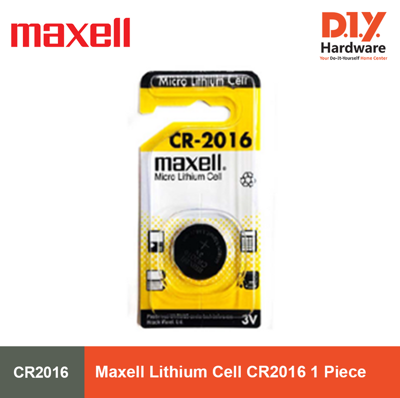 Maxell Lithium Cell CR2016 | High-Quality Batteries