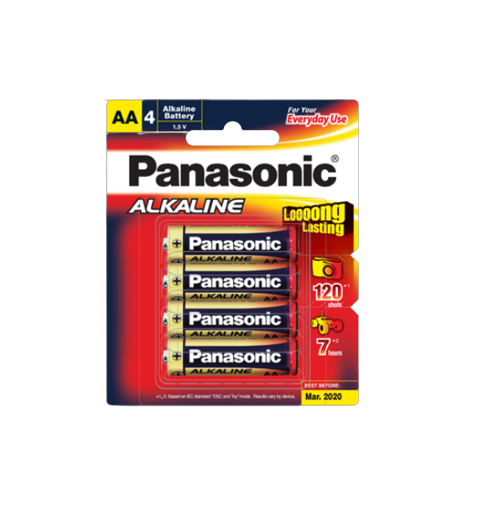 Panasonic Alkaline LR6T BP4 Battery 12 AAx4