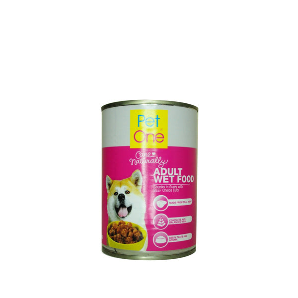 Pet One Adult Dog Food In Can 405G