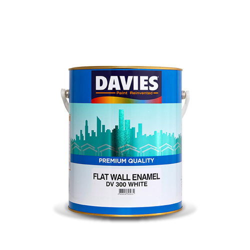 Davies Flat Wall Enamel Paint White 1 Liter