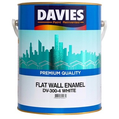 Davies Flat Wall Enamel Paint White 4 Liters