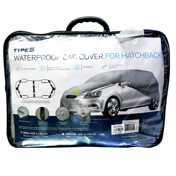 TYPE S CAR COVER HATCHBACK  SMALL - DIY Hardware Online