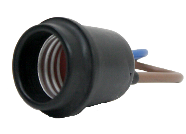 Omni Weatherproof Rubber Socket With 2 Wire E27602