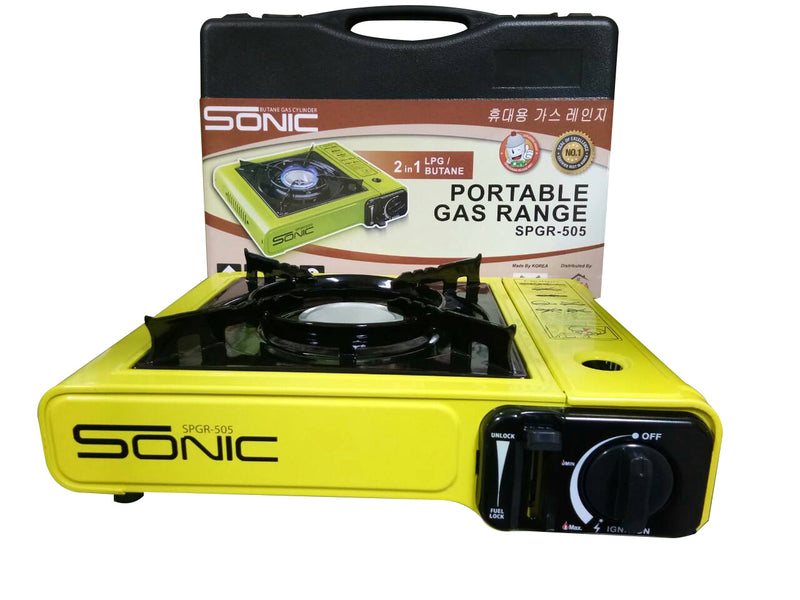 Sonic Sprg505 Portable Gas Range 2-In-1 Lpg/Butane