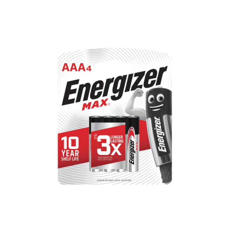 Buy Energizer Max Battery AAA 4's Online - DIY Hardware