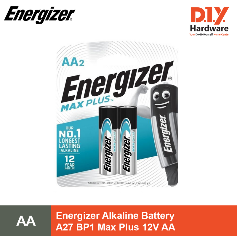 Energizer Alkaline Battery A27 Bp1 Max Plus 12V Aa