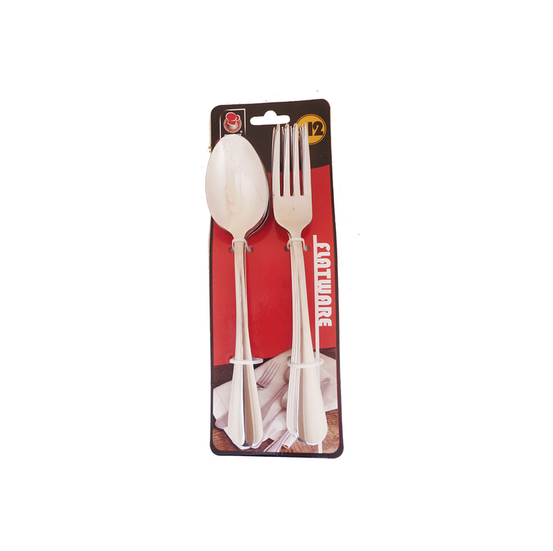 Eurochef Dinner Spoon and Fork Set X12 TB12