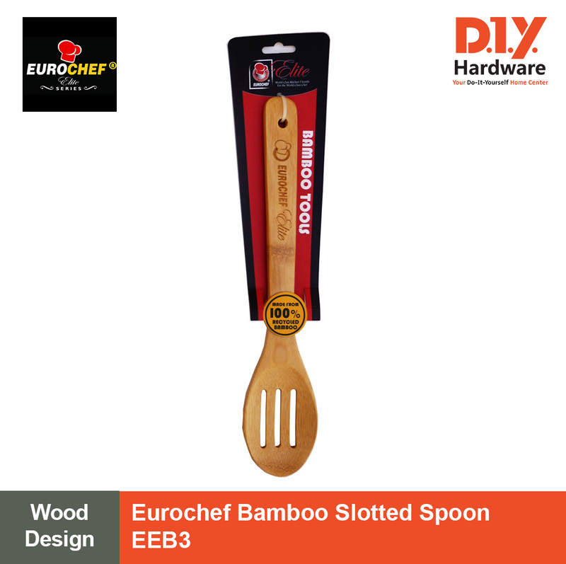 Eurochef Bamboo Slotted Spoon EEB3